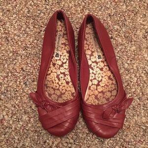 Red Ballet Flats